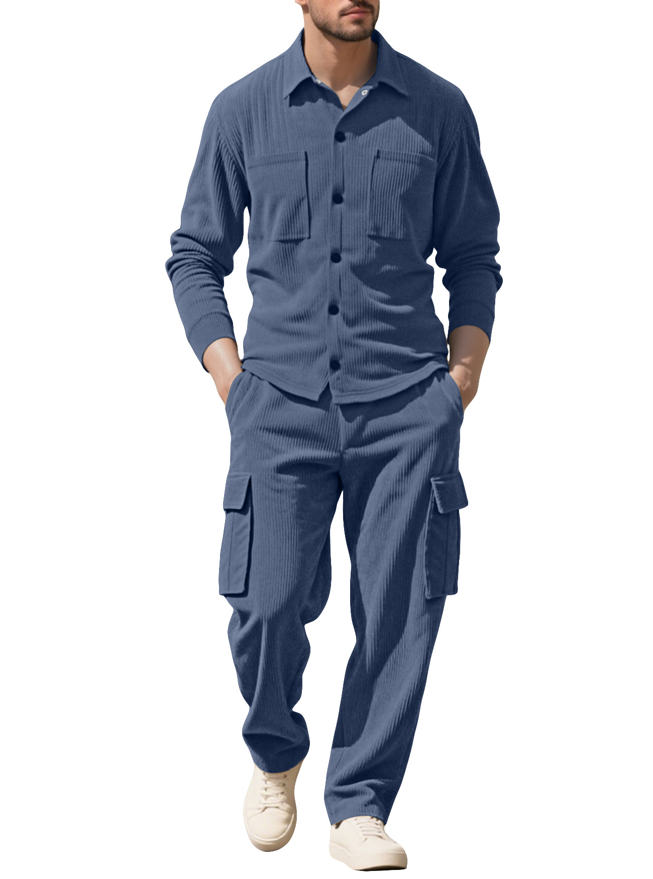 Outdoor Sports Outfit - Ensemble de survêtement en velours côtelé