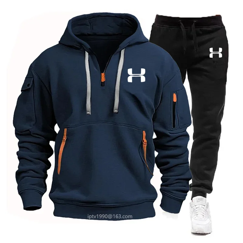 Outdoor Sports Outfit - Ensemble 2 pièces pour homme, sweat