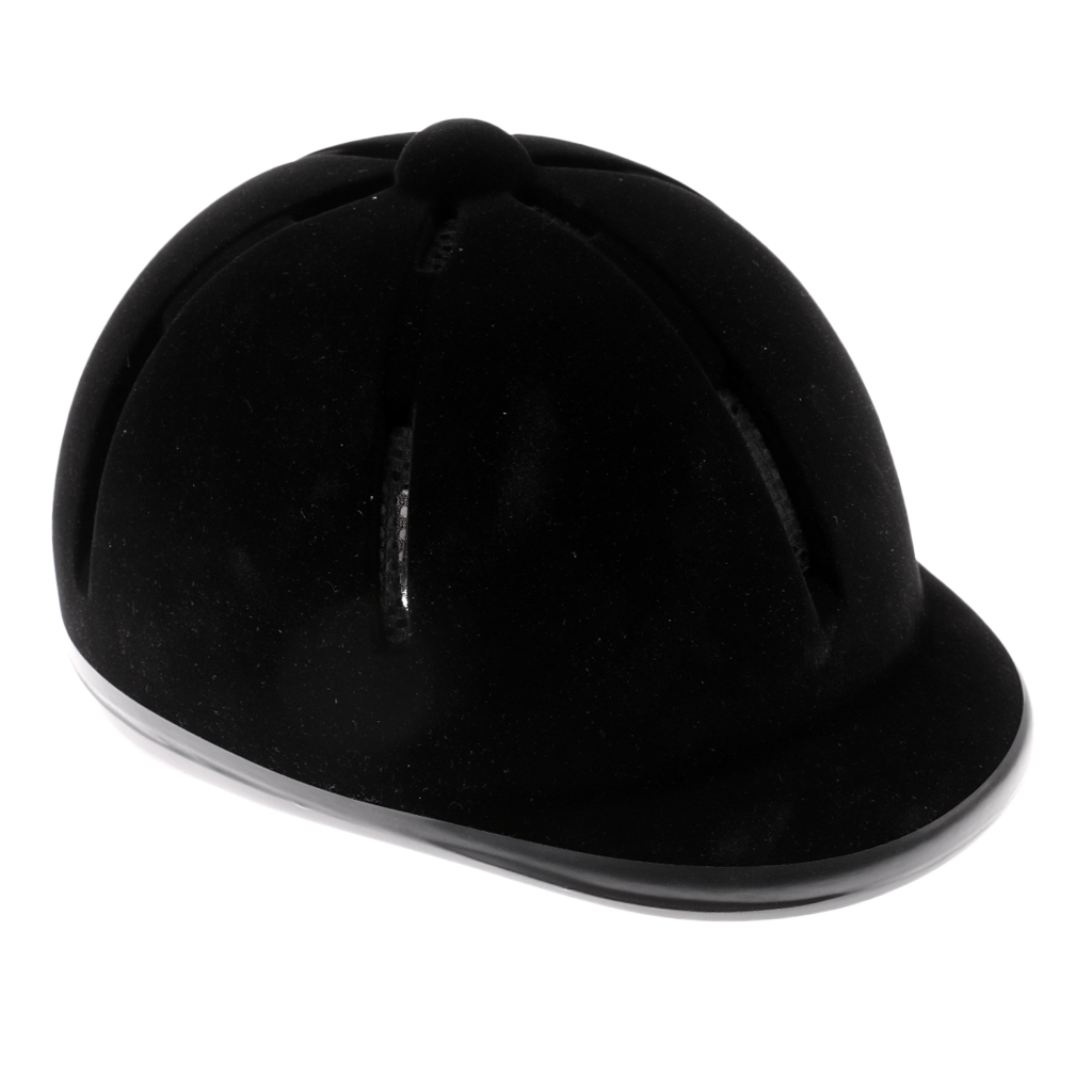 Equestrian Helmet - Casque d'équitation réglable en velours pour